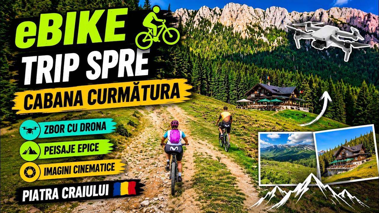 eBike Trip spre Cabana Curmătura 🚴‍♂️🚁 | Zbor cu drona & peisaje spectaculoase în Piatra Craiului 🇷🇴