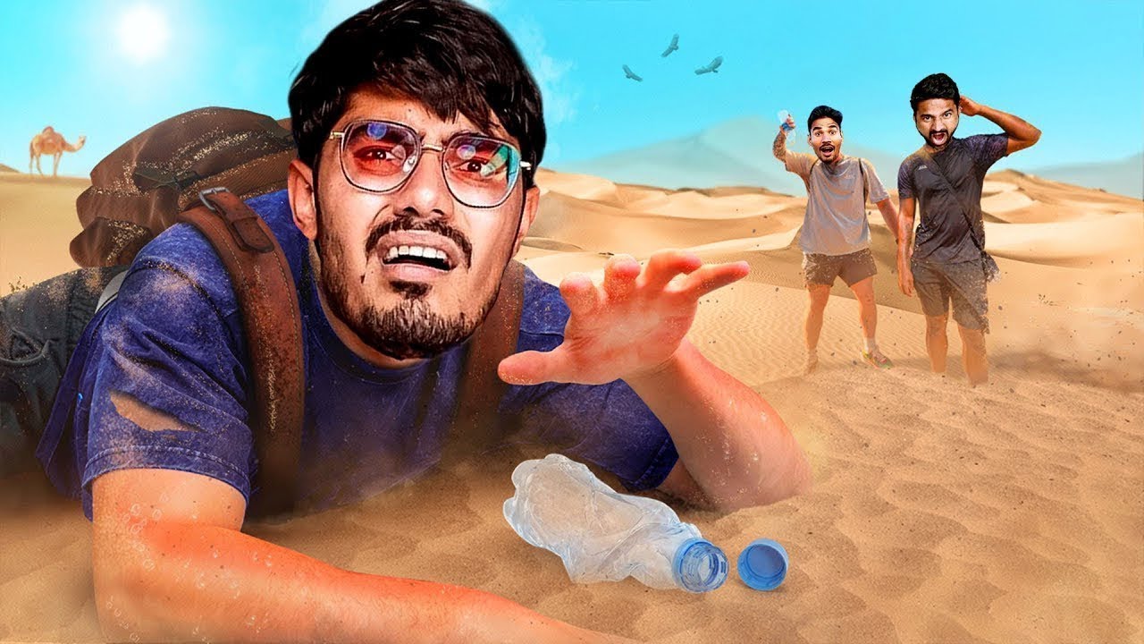24 Hours in Desert Challenge   हालत ख़राब हो गयी🥵 Will I Survive
