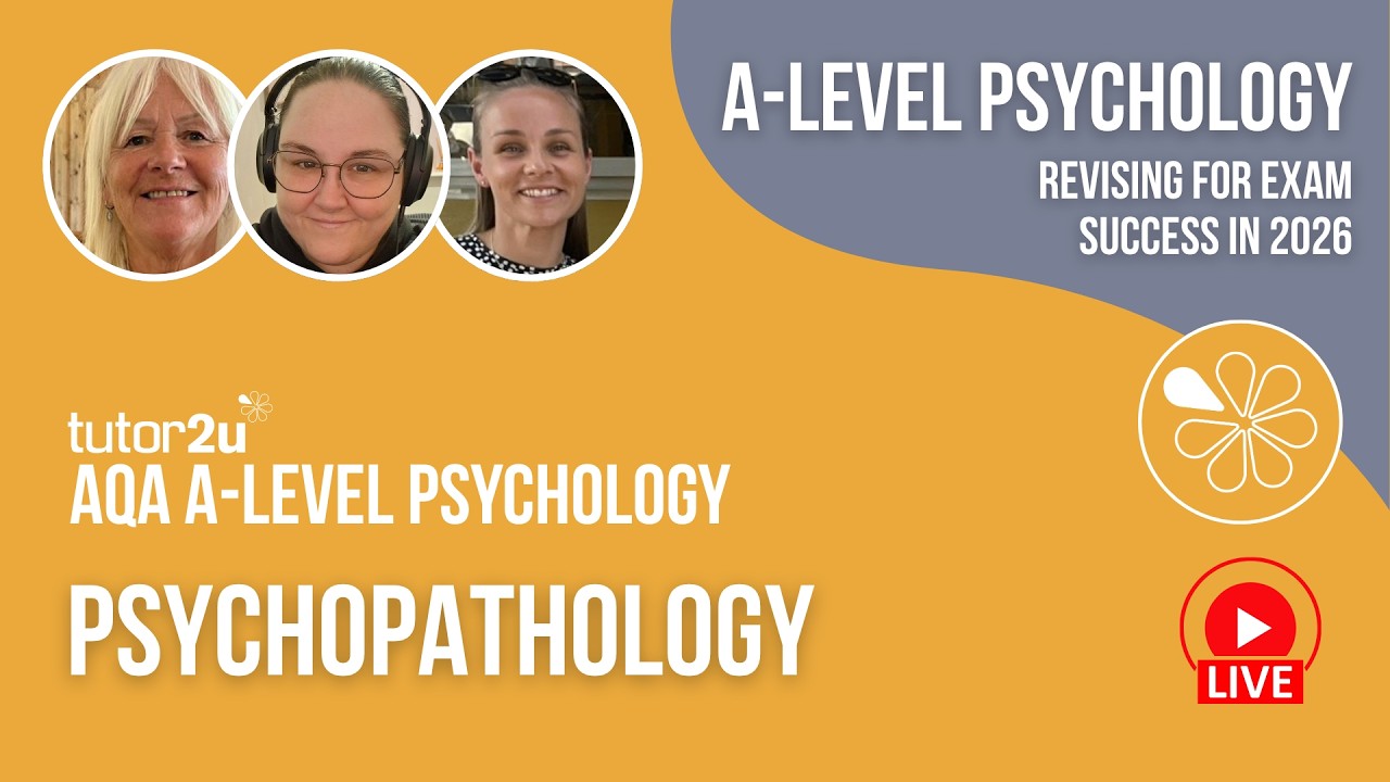 AQA A Level Psychology | Psychopathology | Live Stream