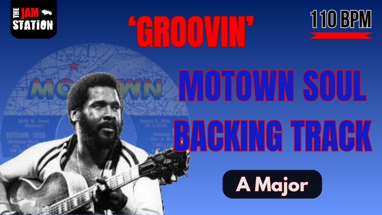 Grooving Motown Soul Backing Track in A Major - 110 bpm