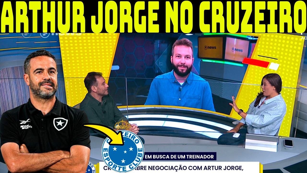 ACABOU DE SAIR! ARTHUR JORGE CHEGANDO NO CRUZEIRO! NOVO TREINADOR NO CABULOSO!