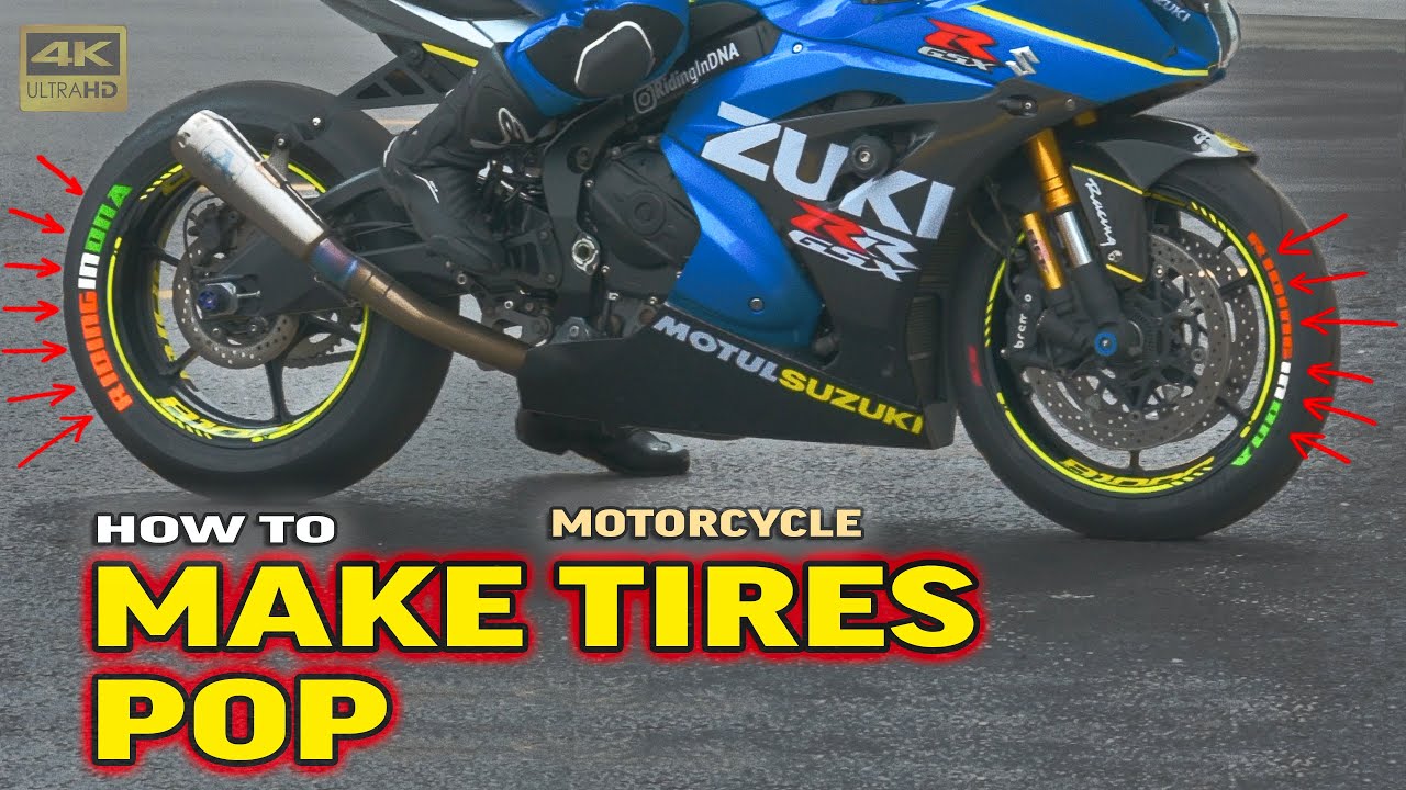 How to install Tire Stickers on motorcycle Tires