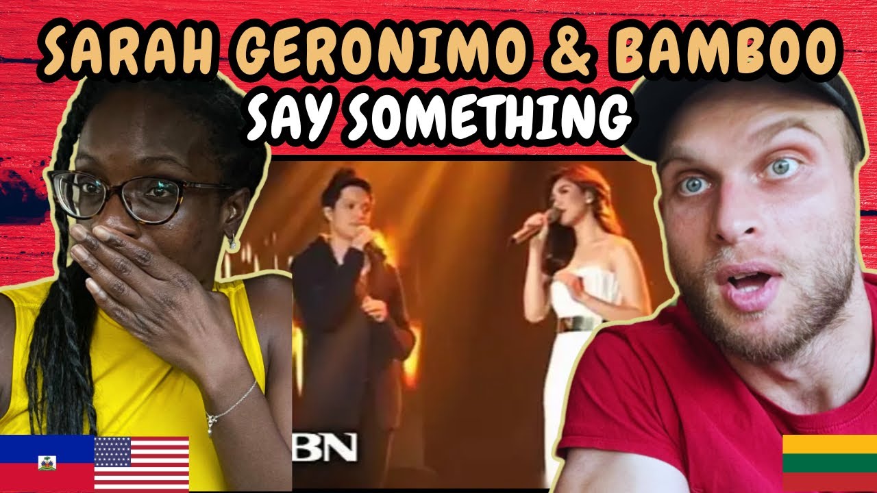 REACTION TO Sarah Geronimo & Bamboo - Say Something (Live on ASAP) | FIRST TIME HEARING