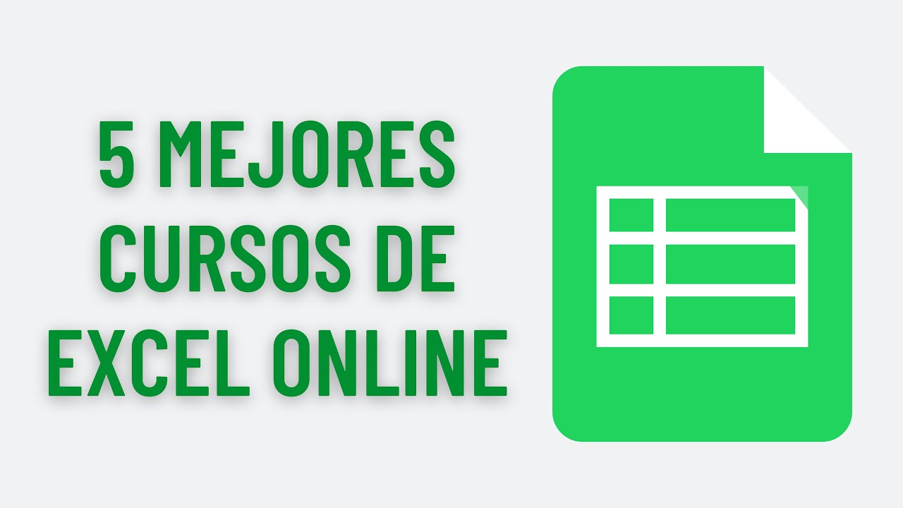 ✅ MEJORES CURSOS DE EXCEL ✅ - Cursos de Excel online