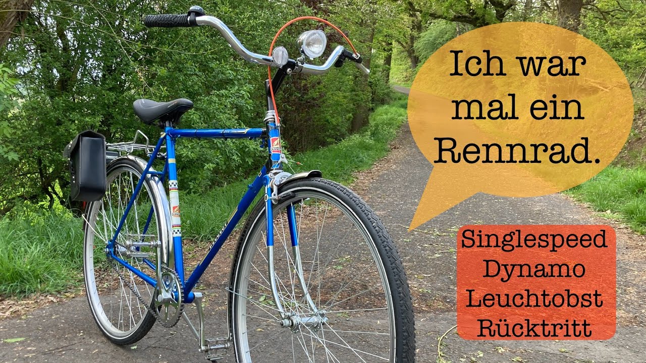 Antikes Rennrad zu Alltags-Oldie umbauen? -  Singlespeed, Dynamo, Glühobst usw. - mit Testfahrt
