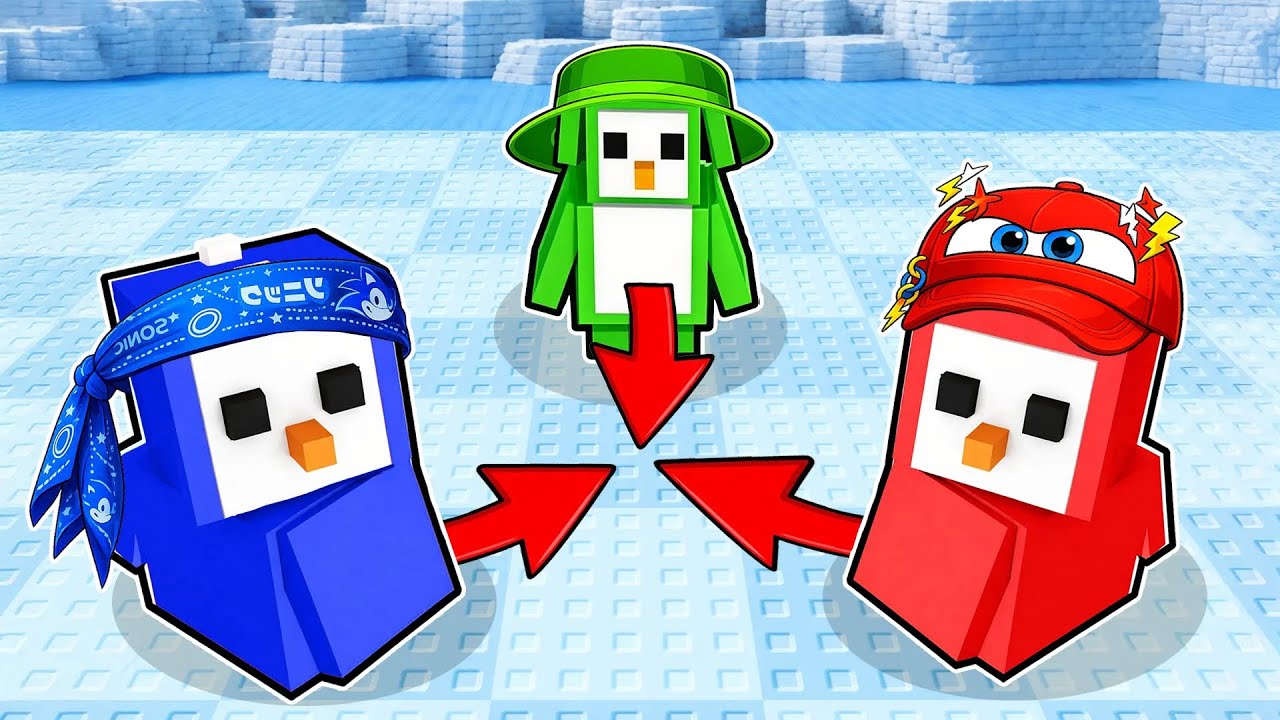 Je joue à PENGUIN KNOCKOUT sur Roblox