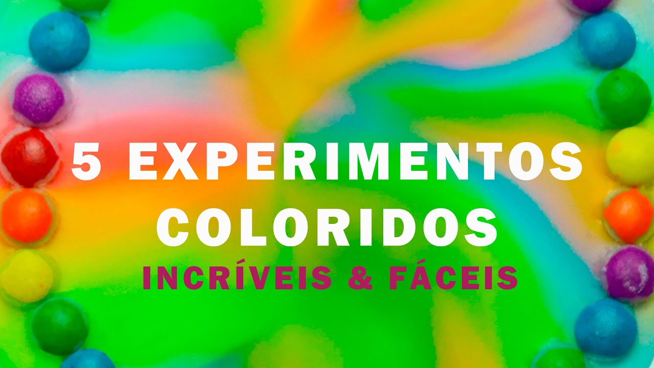 5 EXPERIMENTOS de química e biologia coloridos que você pode fazer na sua casa.