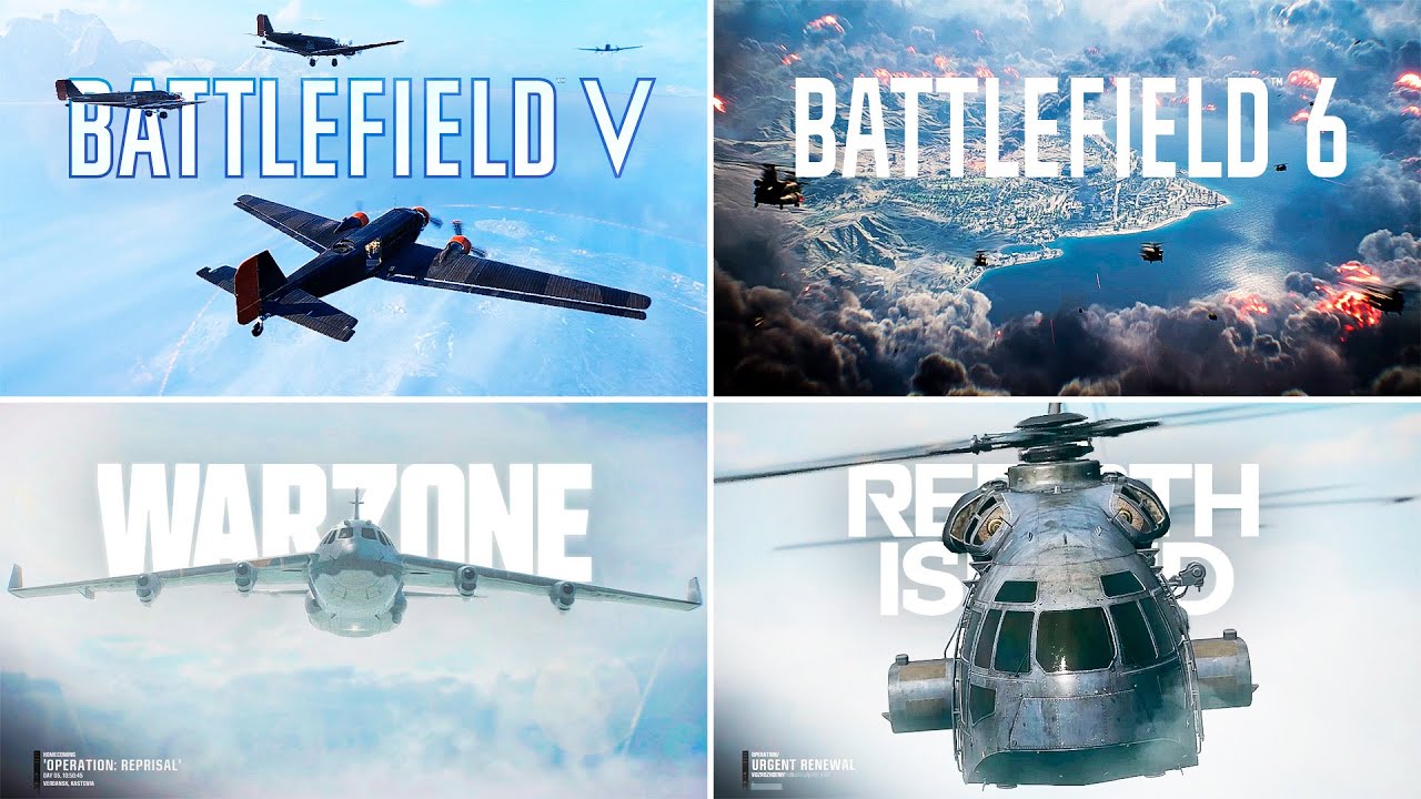 Battlefield 6 REDSEC vs COD Warzone vs BF5 Firestorm - Intro and Ending Cutscenes Comparison