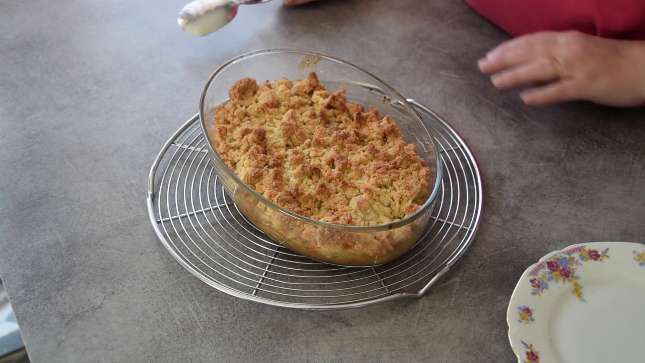 Un crumble aux pommes  🍏🍏🍏