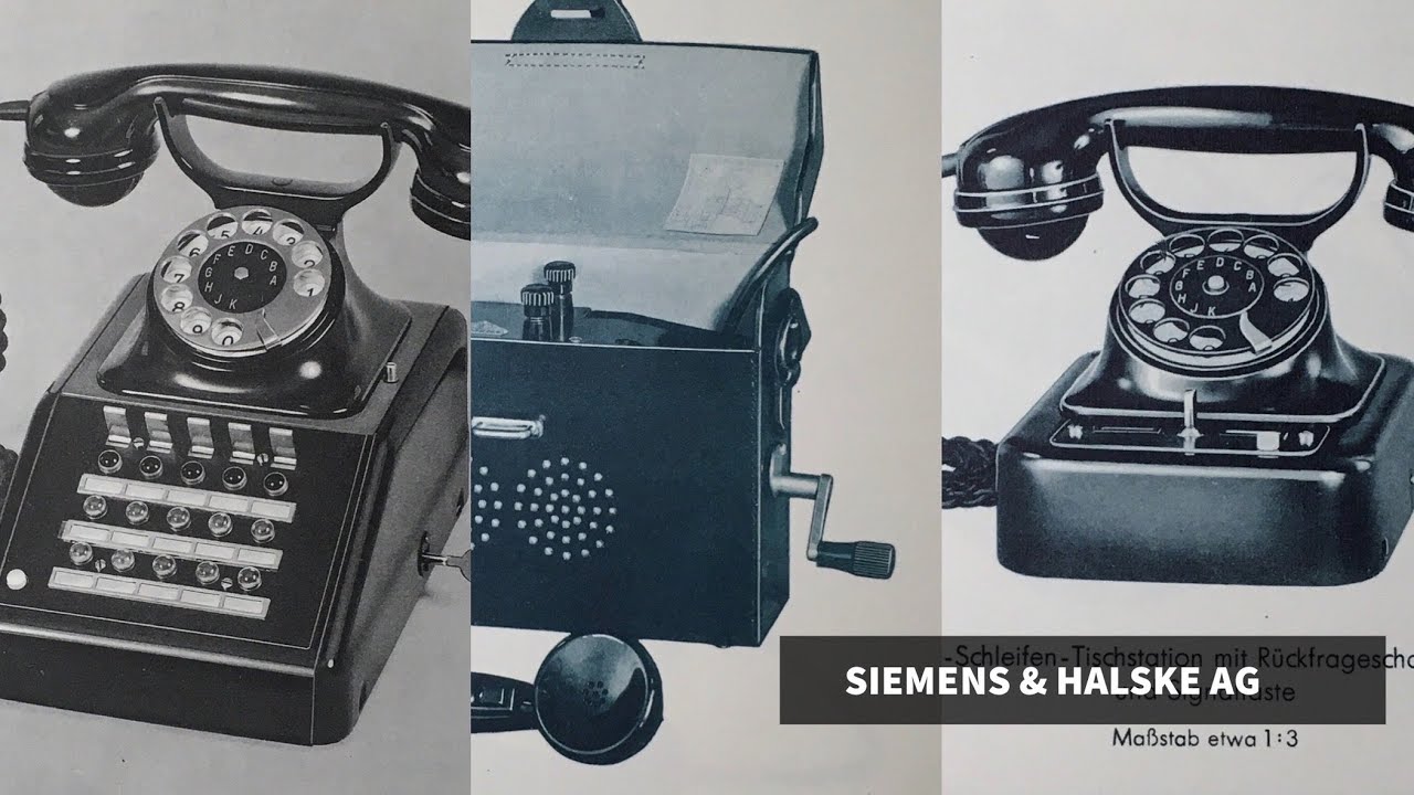 Stare telefony i urządzenia telekom SIEMENS & HALSKE AG WERNERWERK Berlin-Siemensstad 1936 - 1942