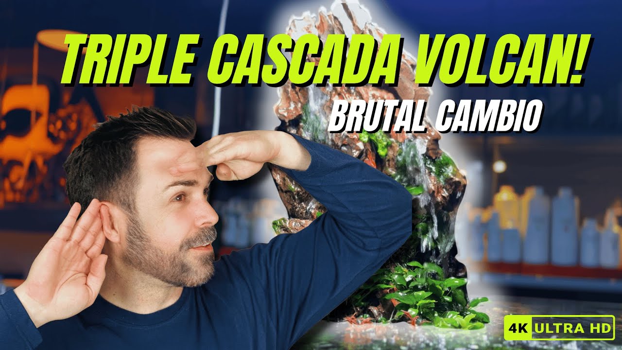 Triple cascada volcán... y el cambio lo dice todo 🌋✨