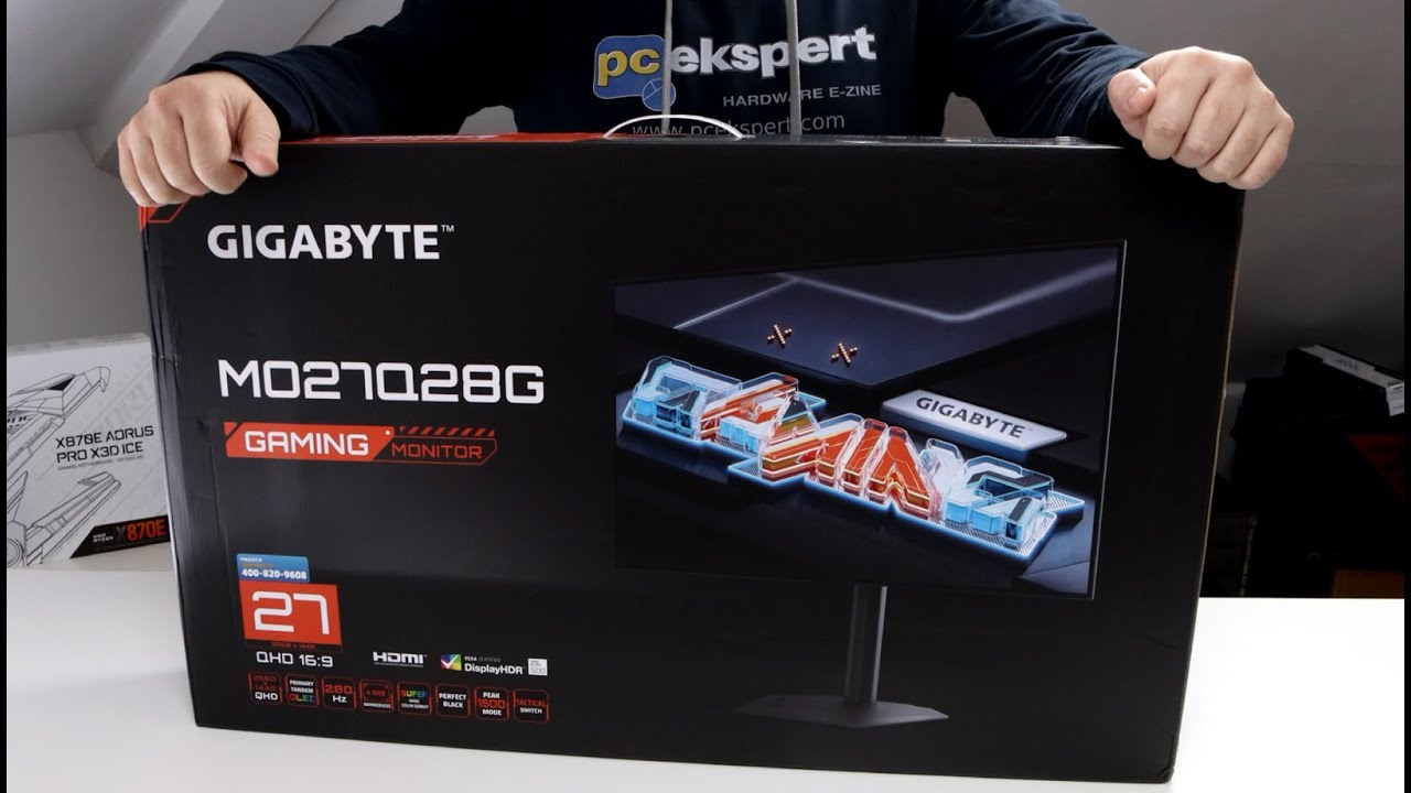 Распаковка и тестирование Gigabyte MO27Q28G