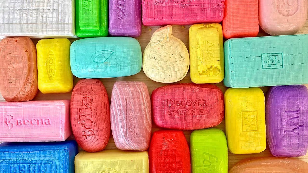 ASMR Cutting first layer Soap Cubes