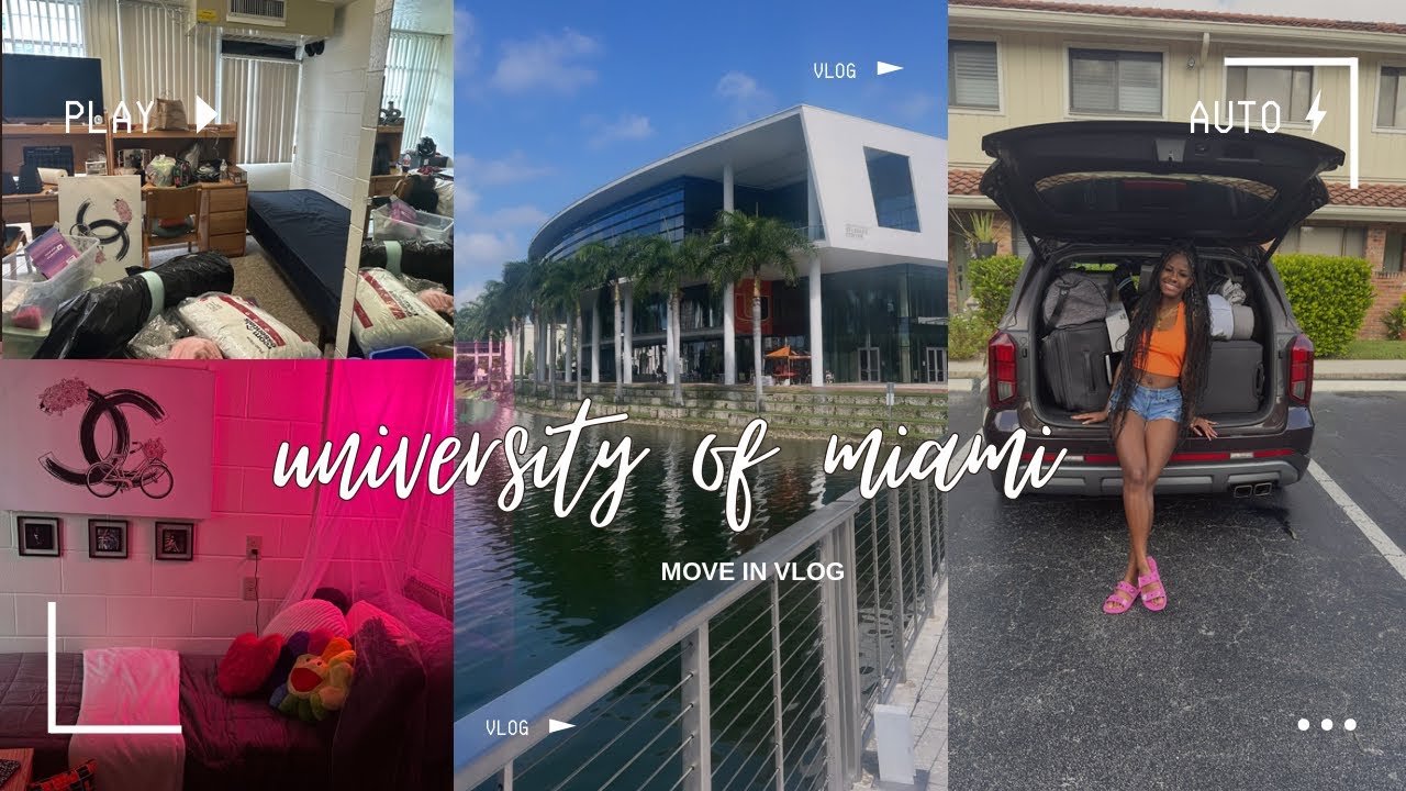 UNIVERSITY OF MIAMI MOVE IN VLOG || Mahoney-Pearson Dorm Move In