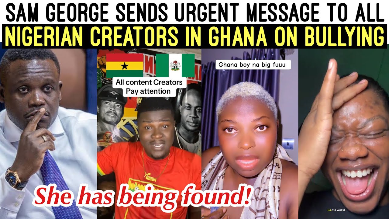 ENOUGH‼️😭 SAM GEORGE SENDS URGENT MESSAGE TO ALL NIGERIAN CREATORS IN GHANA ON CYBERATTACKS 