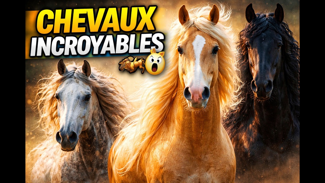 Chevaux Incroyables Sous La Lumière Dorée !