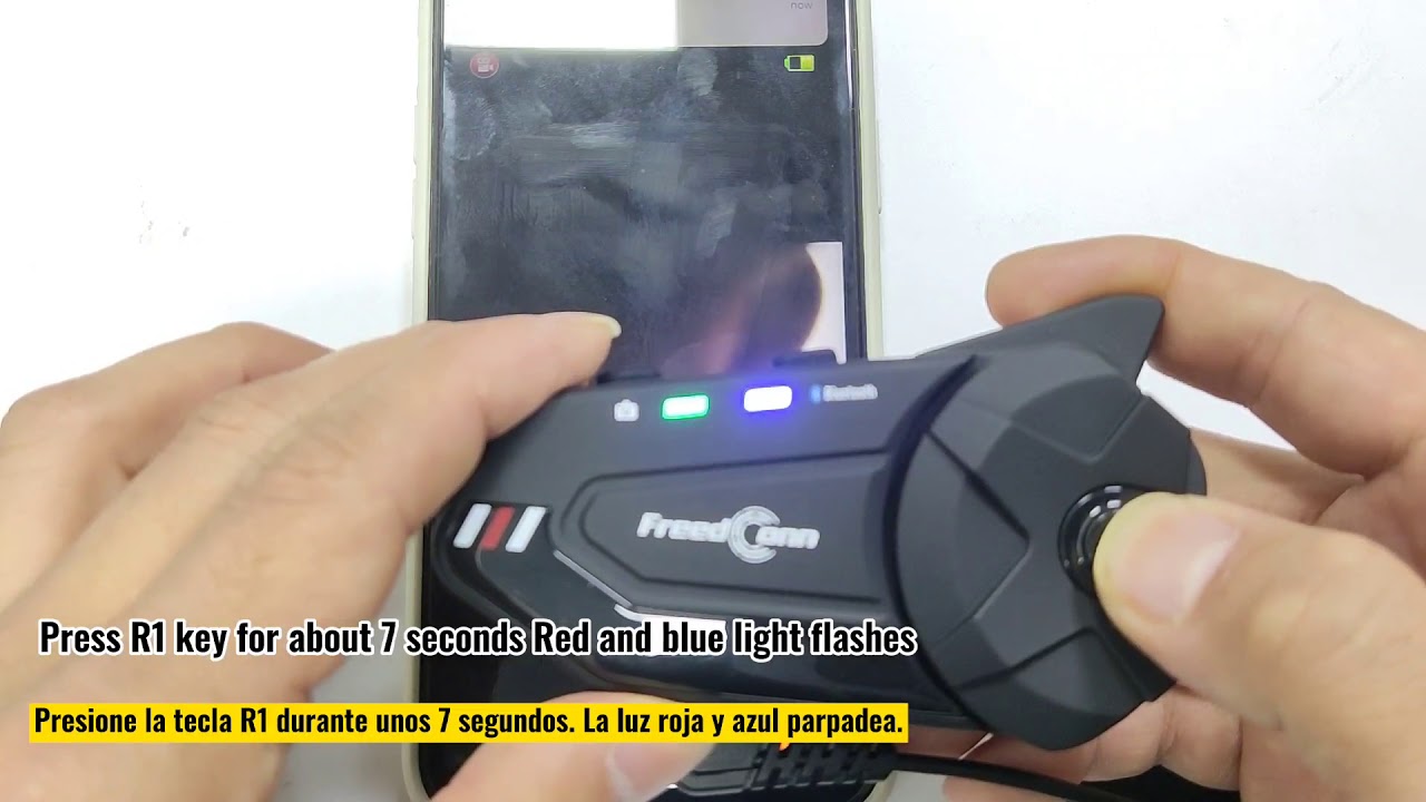 R1Plus Motorcycle helmet bluetooth with camera TF card formatting