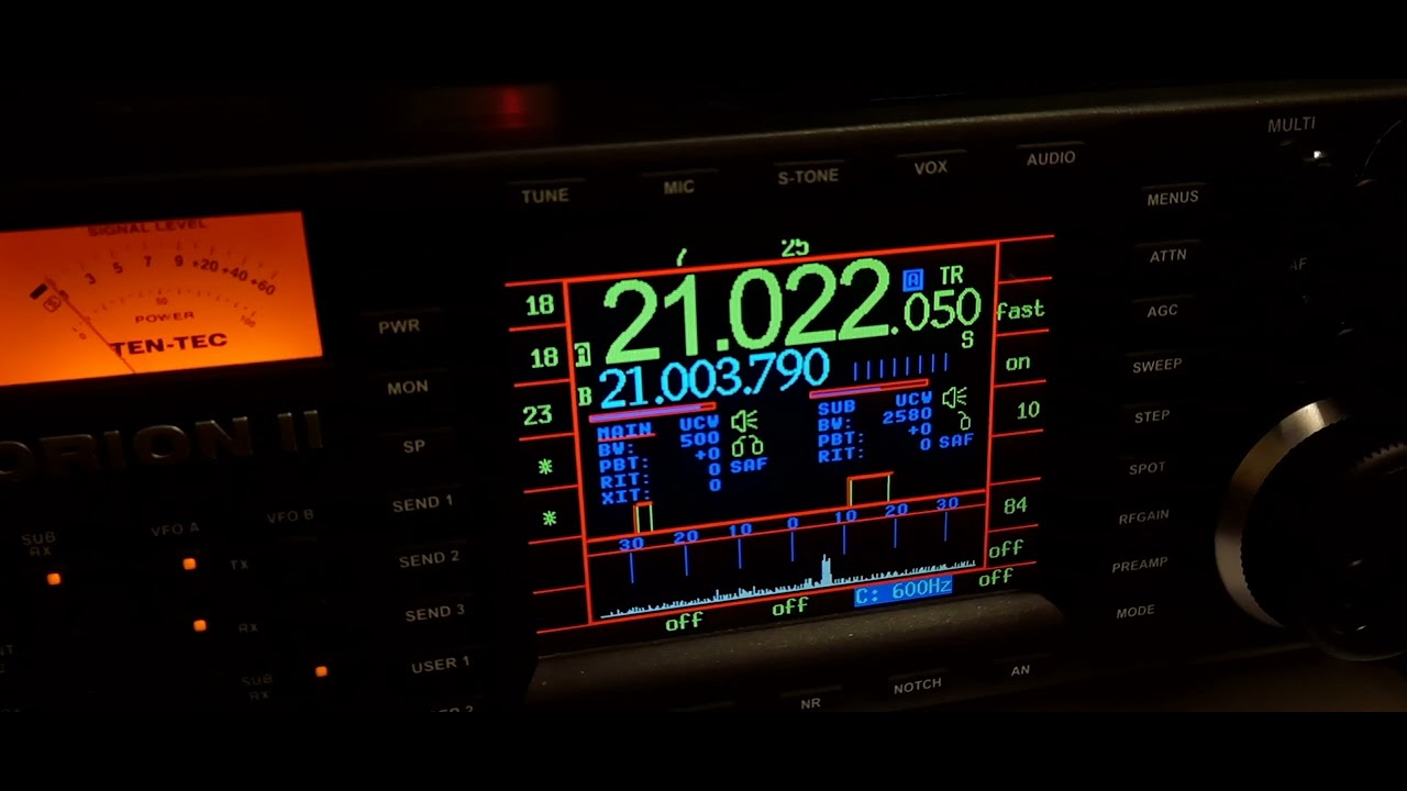 Yaesu 101 MP vs Ten Tec Orion 2 on weak signal with apf
