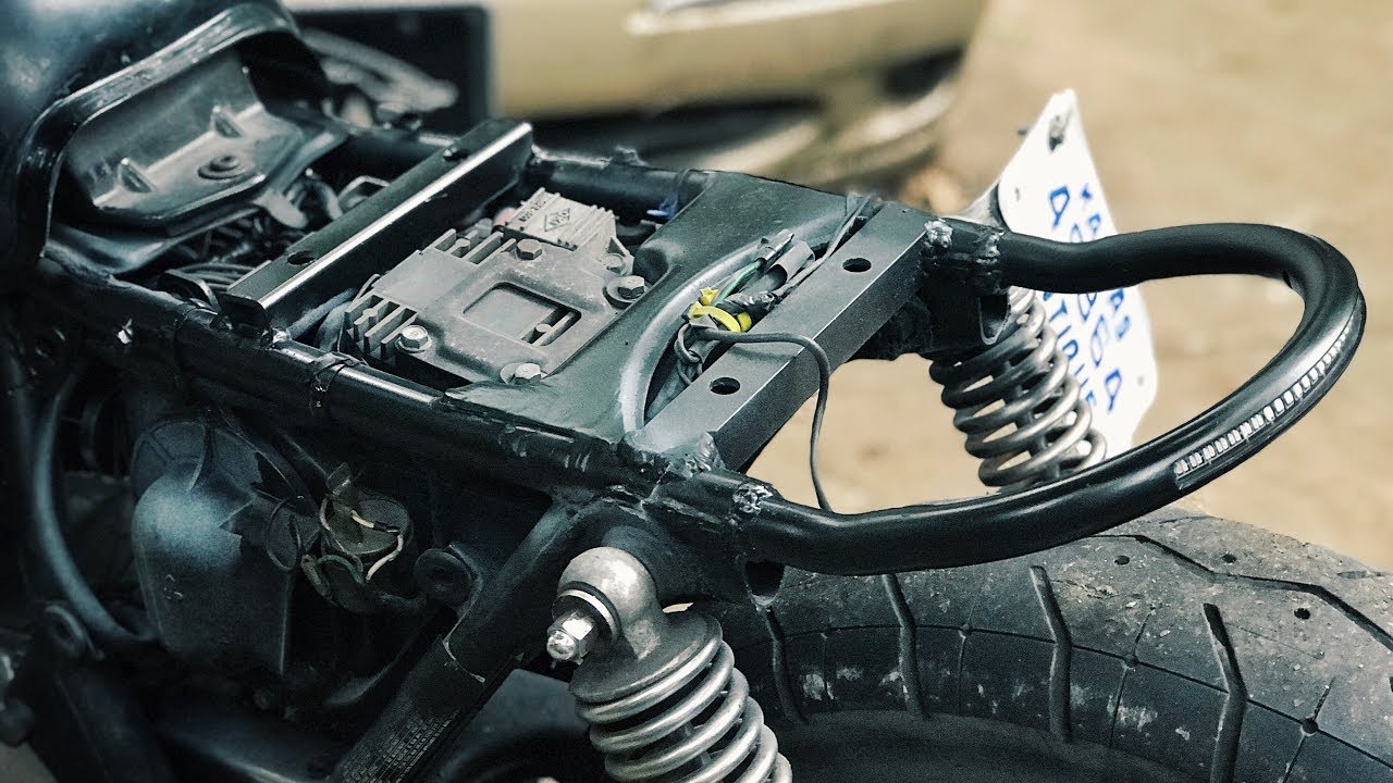 Honda CB650 Budget Brat Cafe Build Ep. 5 | Painting The Rear Frame Seat Hoop