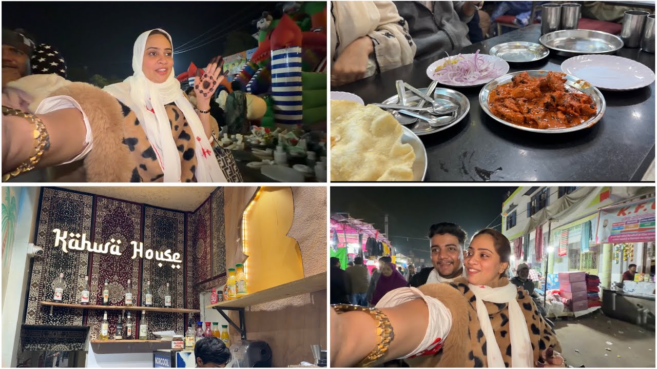 Humlog gaye sarwar ke mela mei❤️sabse best roasted chicken or sabse sasta market❤️bus mei gaye sab😍