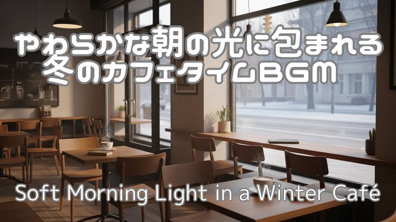 【朝カフェBGM】☀️やわらかな朝の光に包まれる冬のカフェタイム ☕ | Soft Morning Light in a Winter Café