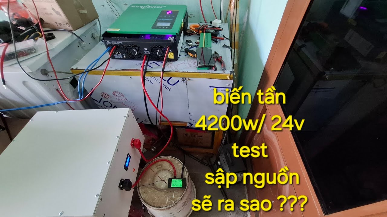 Test full tải ECOPOWER 4200w hệ 24v