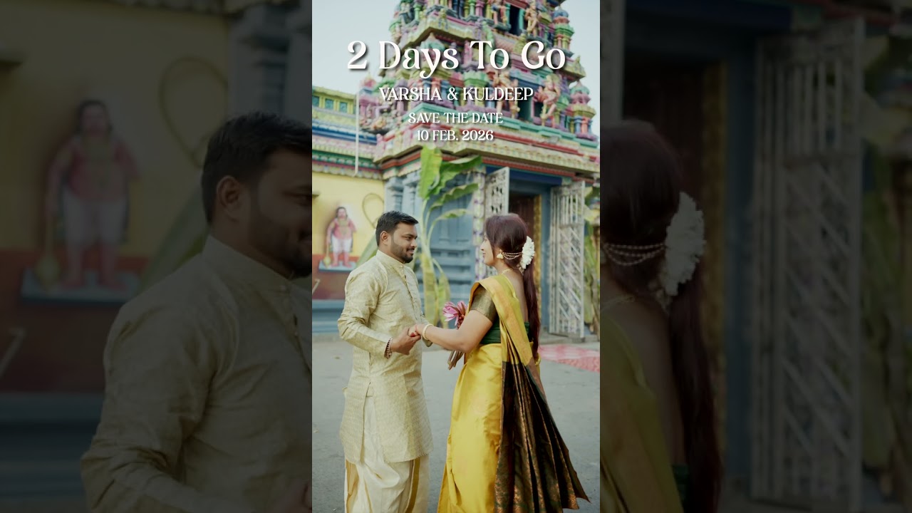Kuldeep ❣️ Varsha Save The Date 2 Days To Go
