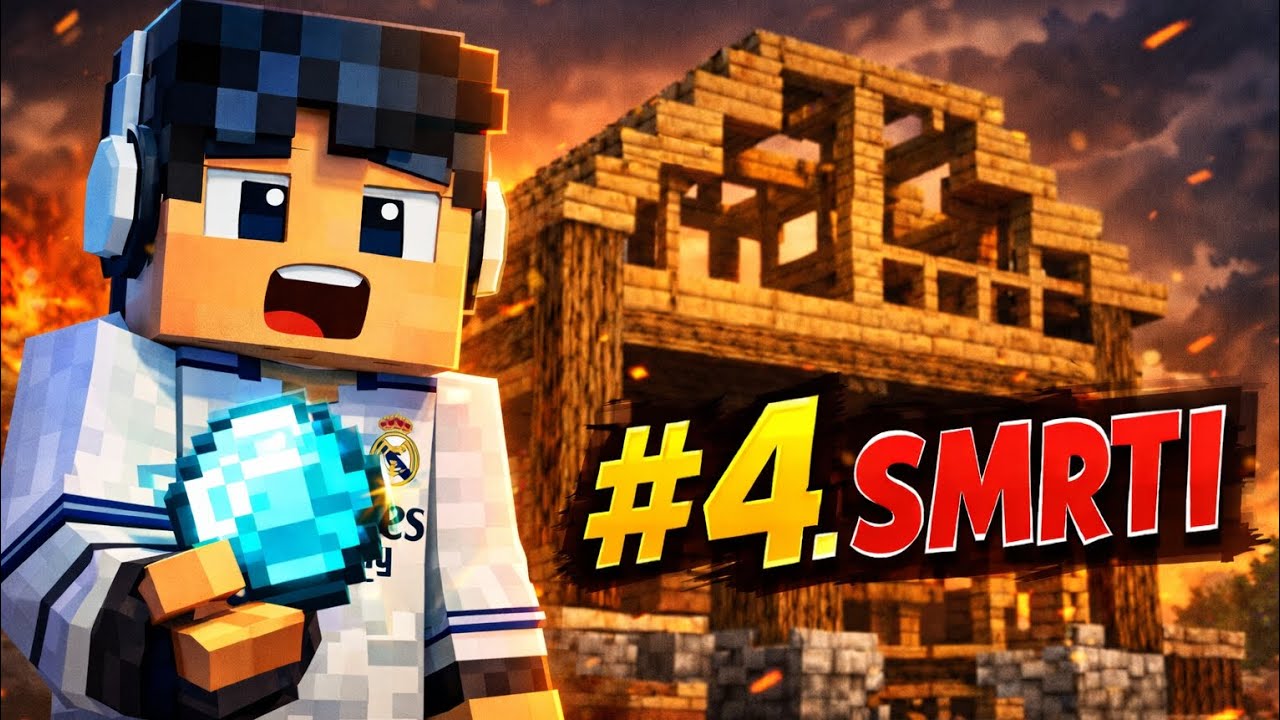 SÉRIE Z MINECRAFT SVĚTA 2.DÍL : 4. SMRTI,Diamant a Dům! 💎🏠