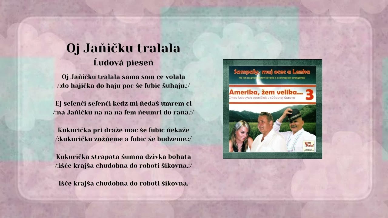 AMERIKA 3 SamPaly Paľo Antuš, Oj Janičku tralala, ľudová, Videorohaľ