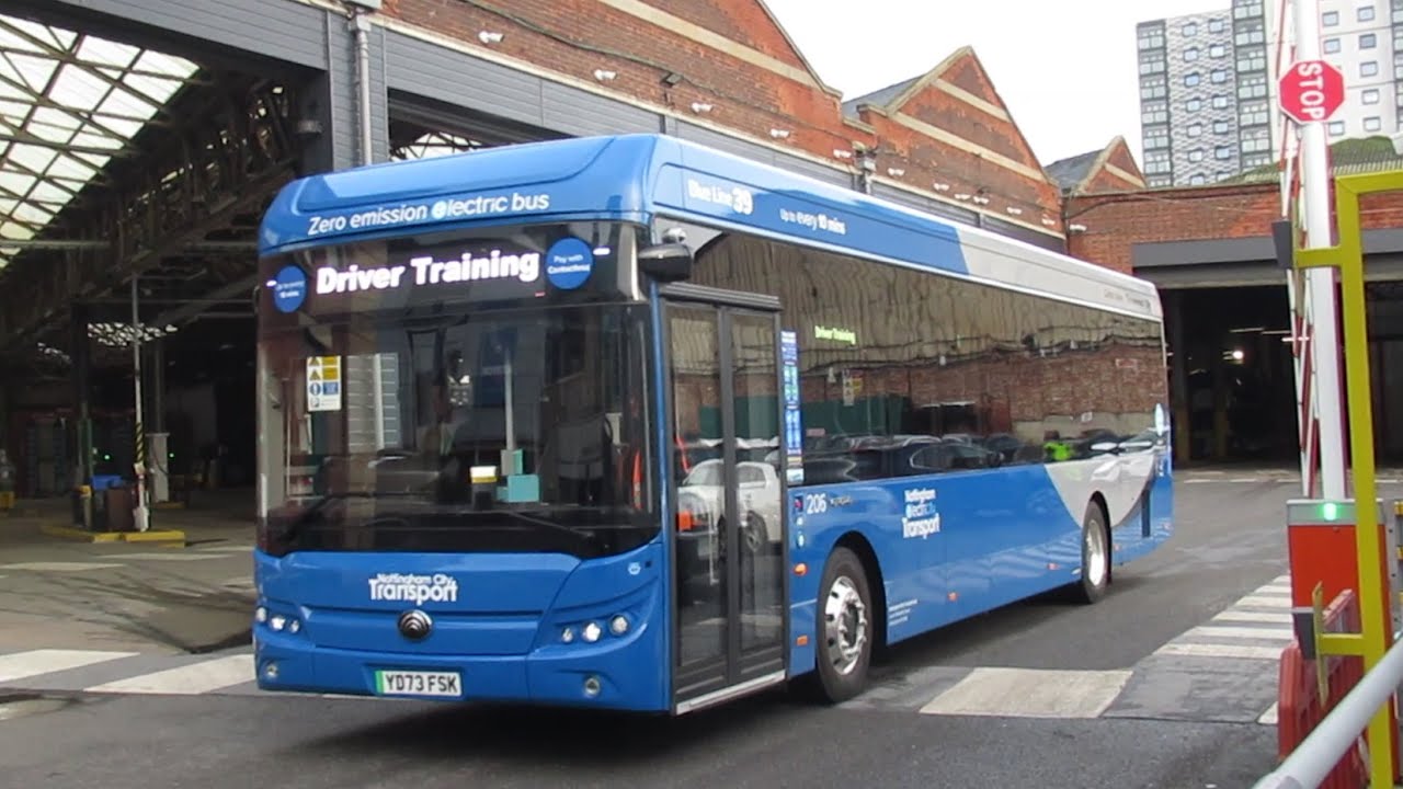 Nottingham Electricity Transport Yutong E12 Testing | January 2024