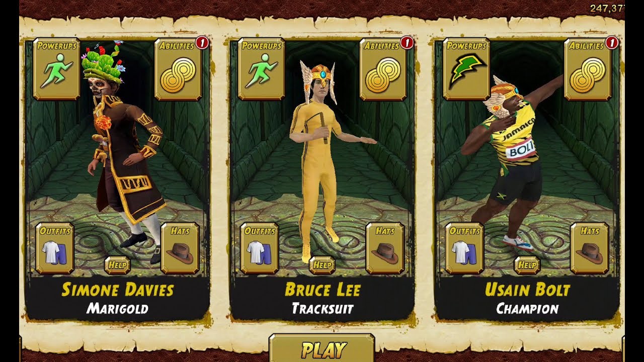 Temple Run 2 Fullscreen Gameplay - bruce lee tracksuit sky summit