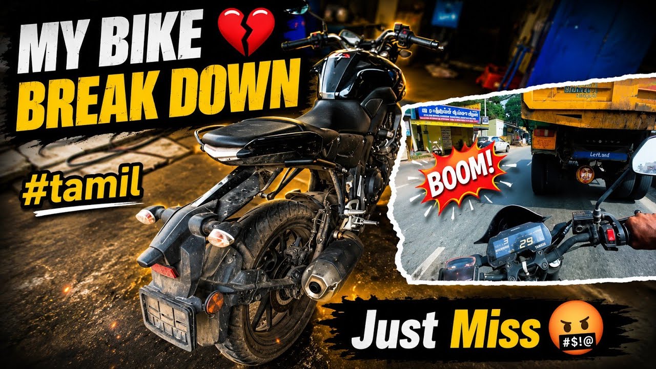 My Bike First Time Puncture💔|Bike Maintenance More Important😈|Middle Class Life💔|MT-15|Tamil 