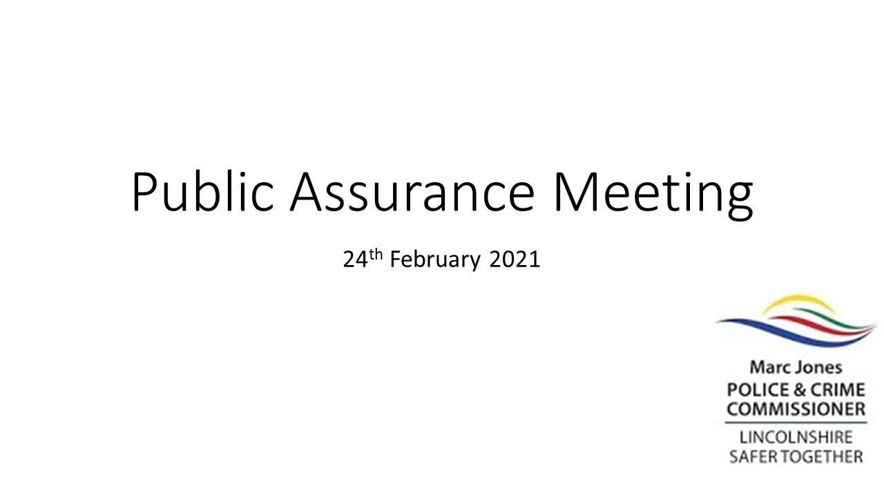 Public Assurance Meeting - 24th February 2021