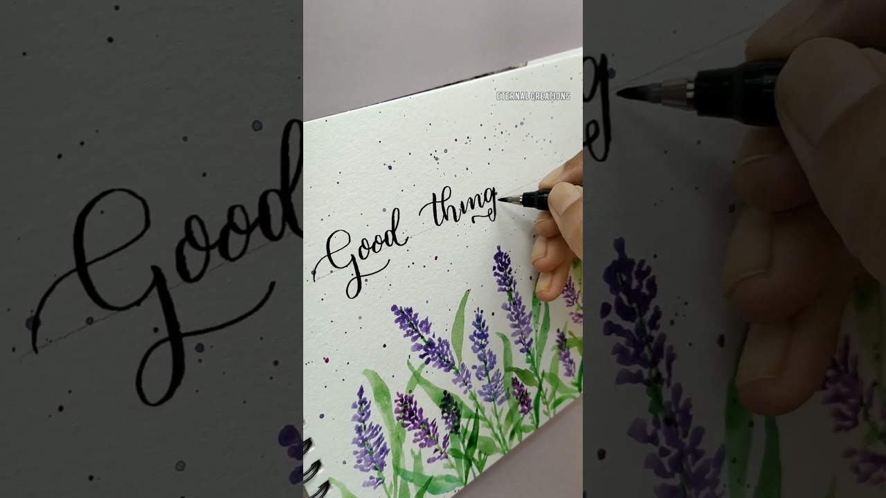 Quotes Calligraphy | Tombow Fude Pen✍🏻🌿 #shorts #calligraphy #ytshorts #viral