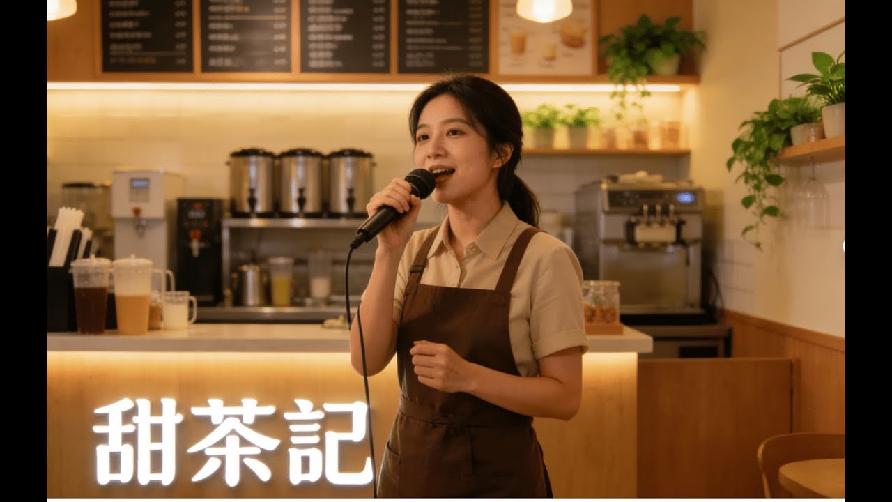 甜茶记老板娘自唱店歌！奶茶味的旋律甜到心巴✨