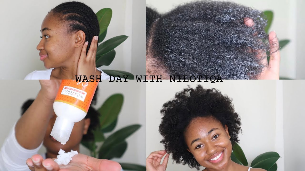 My natural hair wash day using Nilotiqa | Shea and Coco collection | 4C hair | Vicky Baloyi |