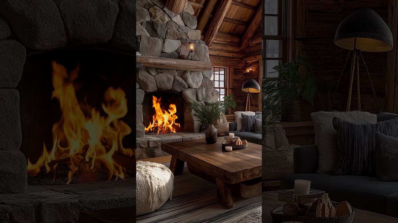 🔥 Rustic Winter Cabin Comfort &ndash; Inspired by Jackson Hole, Wyoming Snowfall Charm #CabinWoven