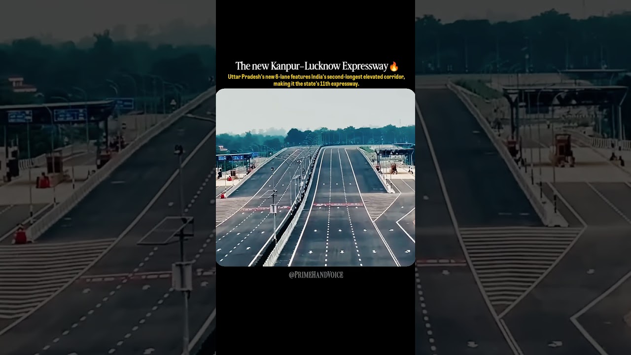 The new Kanpur&ndash;Lucknow Expressway 🔥 #shorts #trending #yogiadityanath