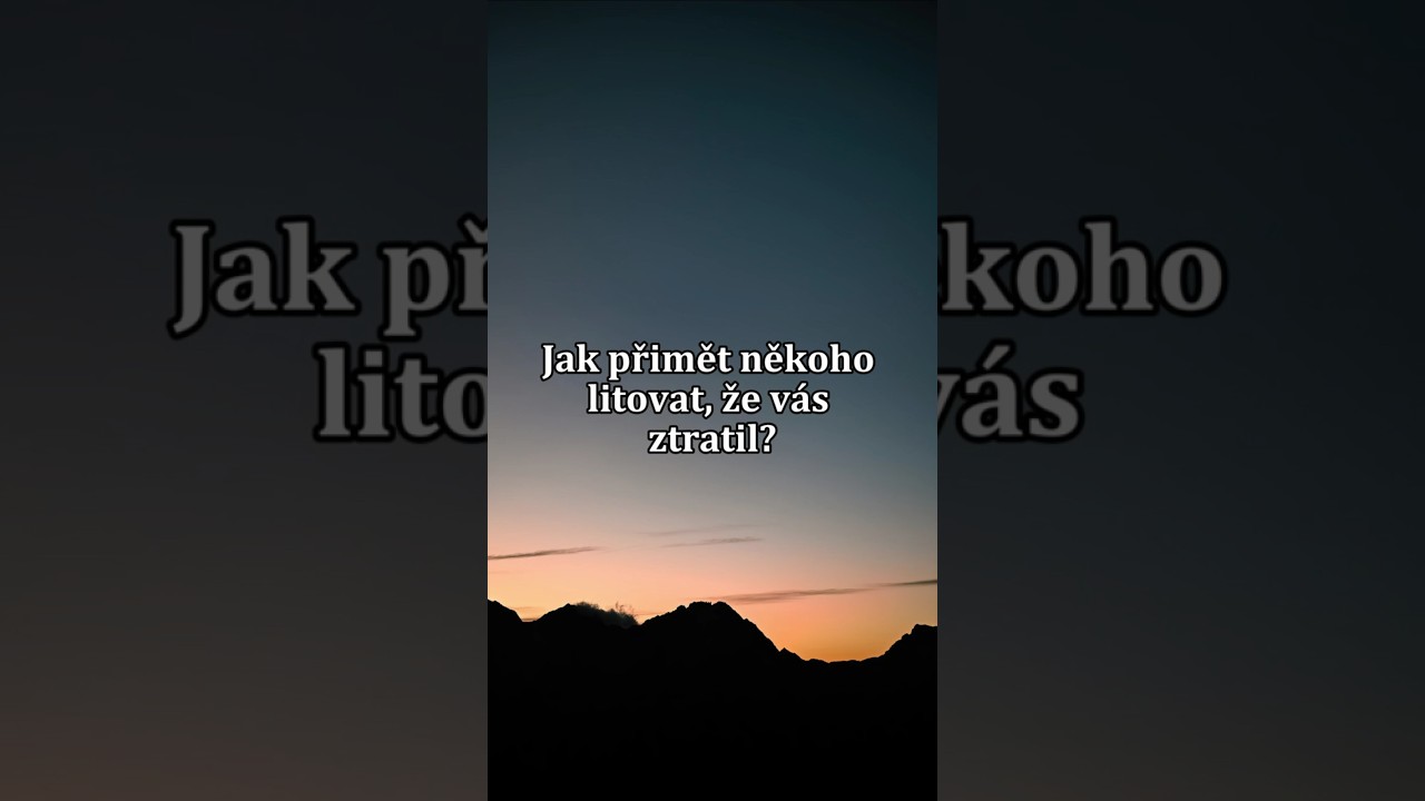 Když odejde&scaron;, teprve pochop&iacute;, koho ztratil #vztahy#sebeucta#psychologie