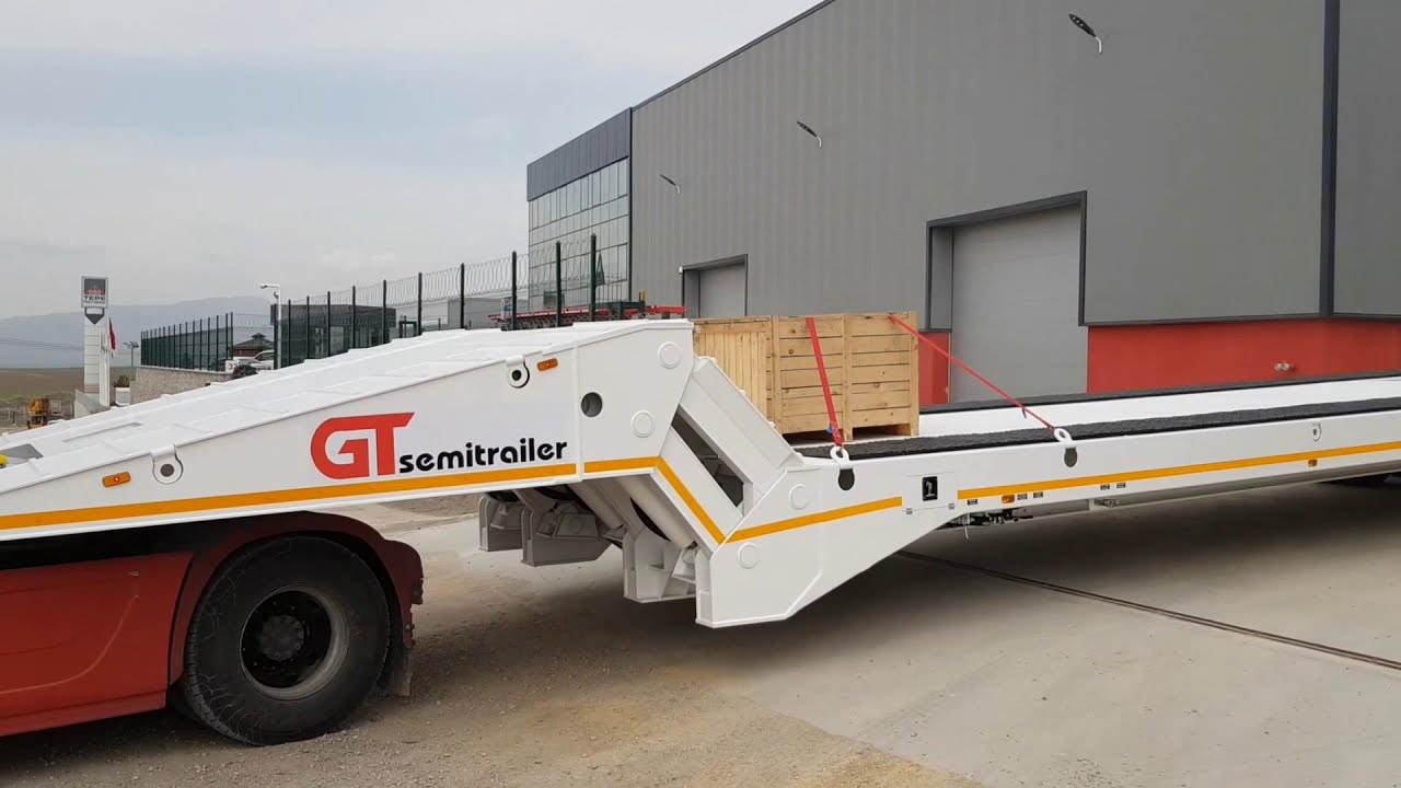 FOLDING GOOSENECK LOWBOY, LOWBED, LOW LOADER, NEW Design, Height adjustable FOLDABLE GOOSENECK