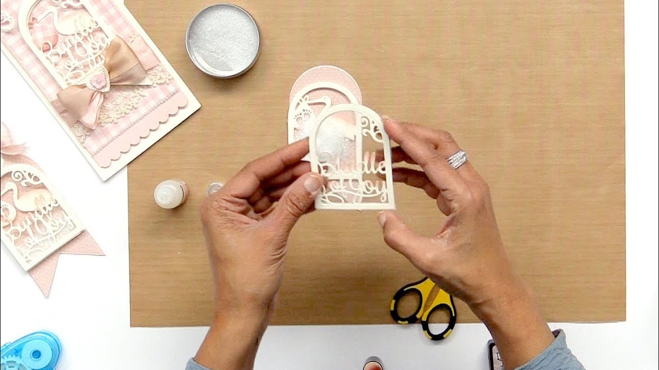 How to Make an Elegant Shaker Card with Becca Feeken - Spellbinders