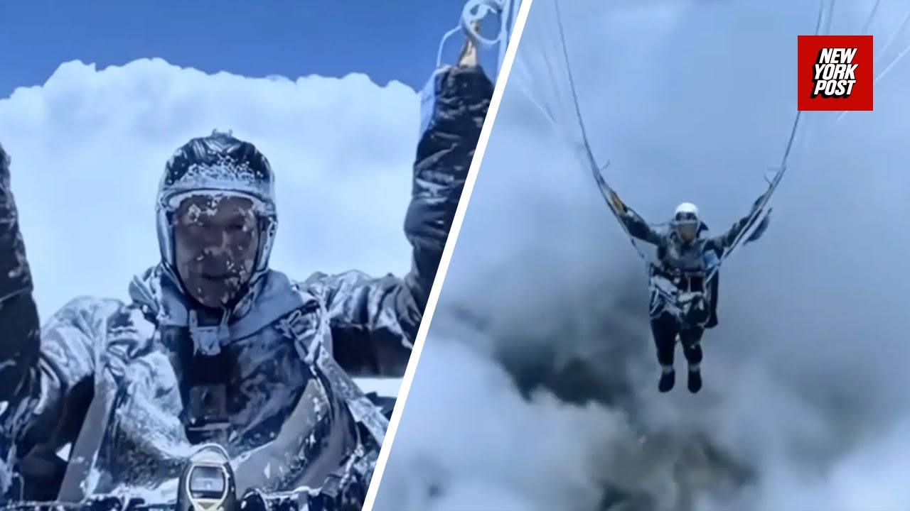 Viral video of near-frozen paraglider identified as AI FAKE