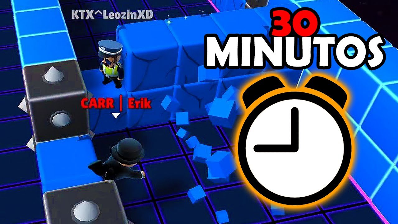 ZERANDO 30 MINUTOS de BLOCK DASH no Stumble Guys