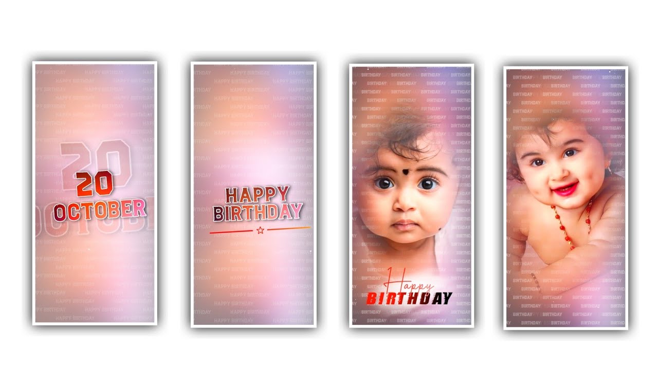 Trending Kids Birthday Video Editing in Alight Motion Video Editing Full screen Birthday video edit