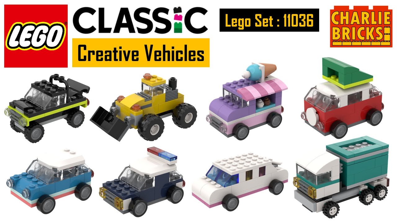 Classic Vehicles 8 in 1 Lego Creative Vehicles Set 11036 Speed Build By @CharlieBricksOfficial