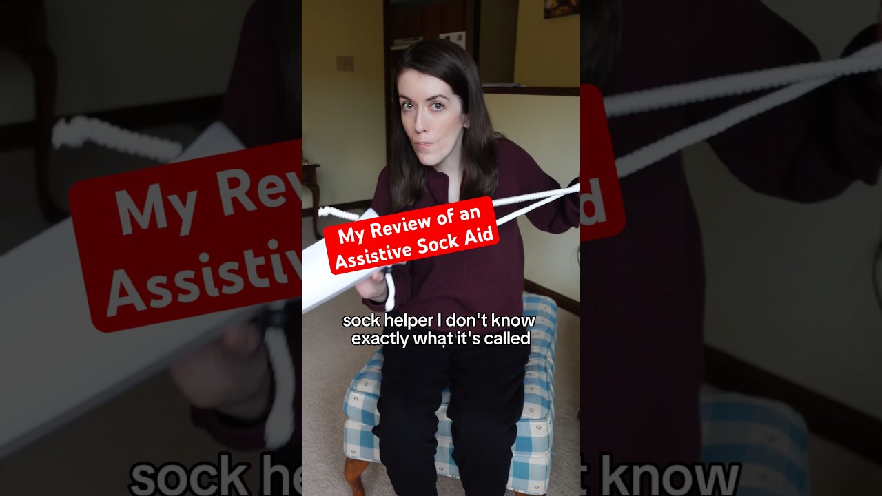 Reviewing a Sock Helper Assistive Tool with Compression Socks 🧦