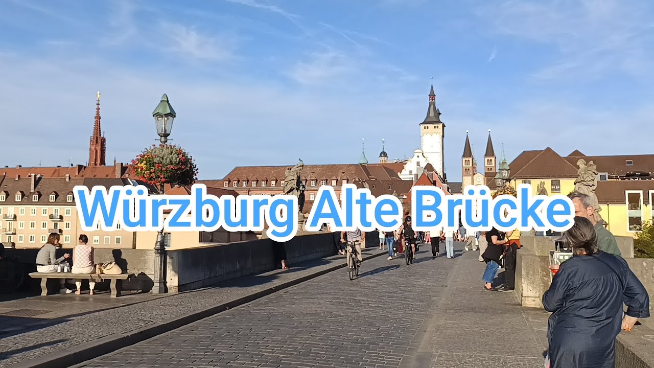 Alte Br&uuml;cke W&uuml;rzburg 🌞 Sommerabend voller Stimmung am Main 