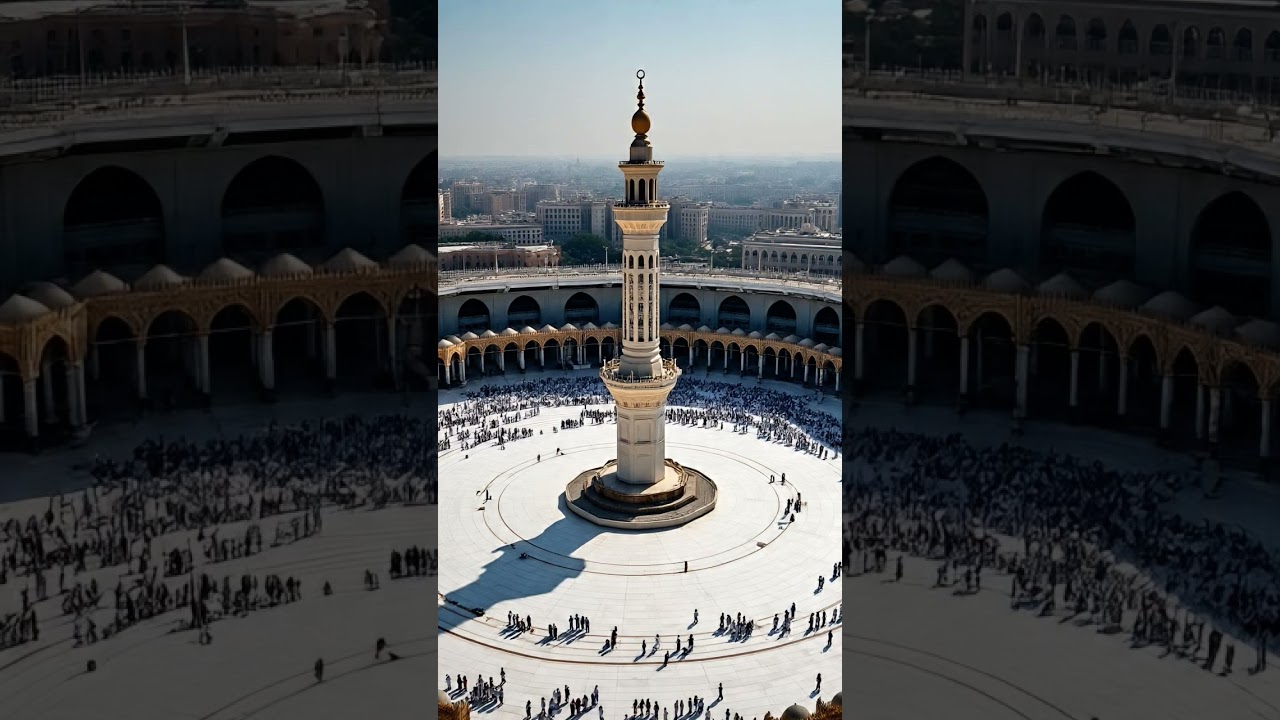 beautiful masjid view #islamicvideo #beautiful #harmainlive #love #masjidlive #nature