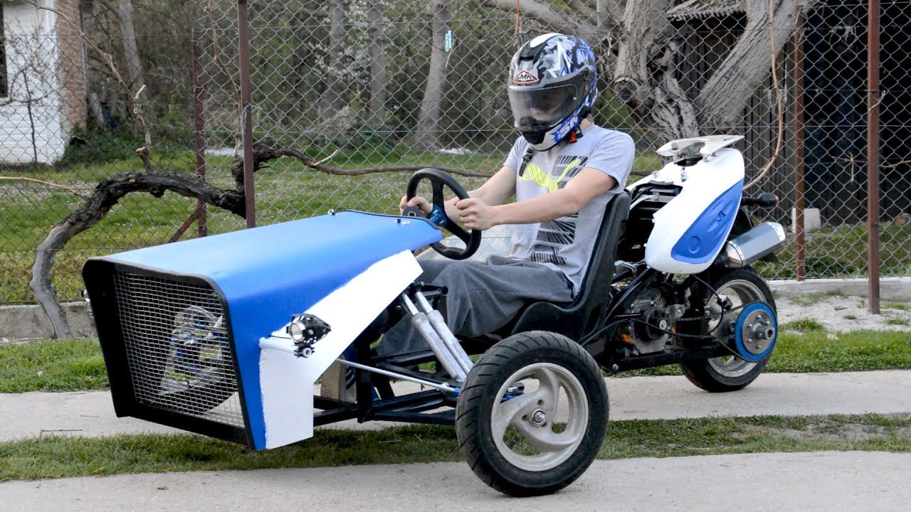 Homemade 3 WHEEL SCOOTER Baotian ?!  PART 3 TEST