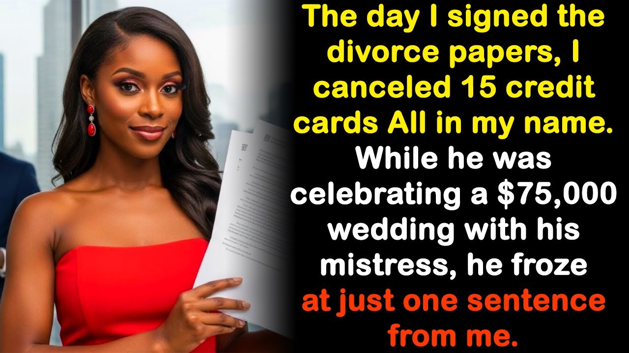 I canceled all his cards after the divorce and at his wedding to his mistress.....
